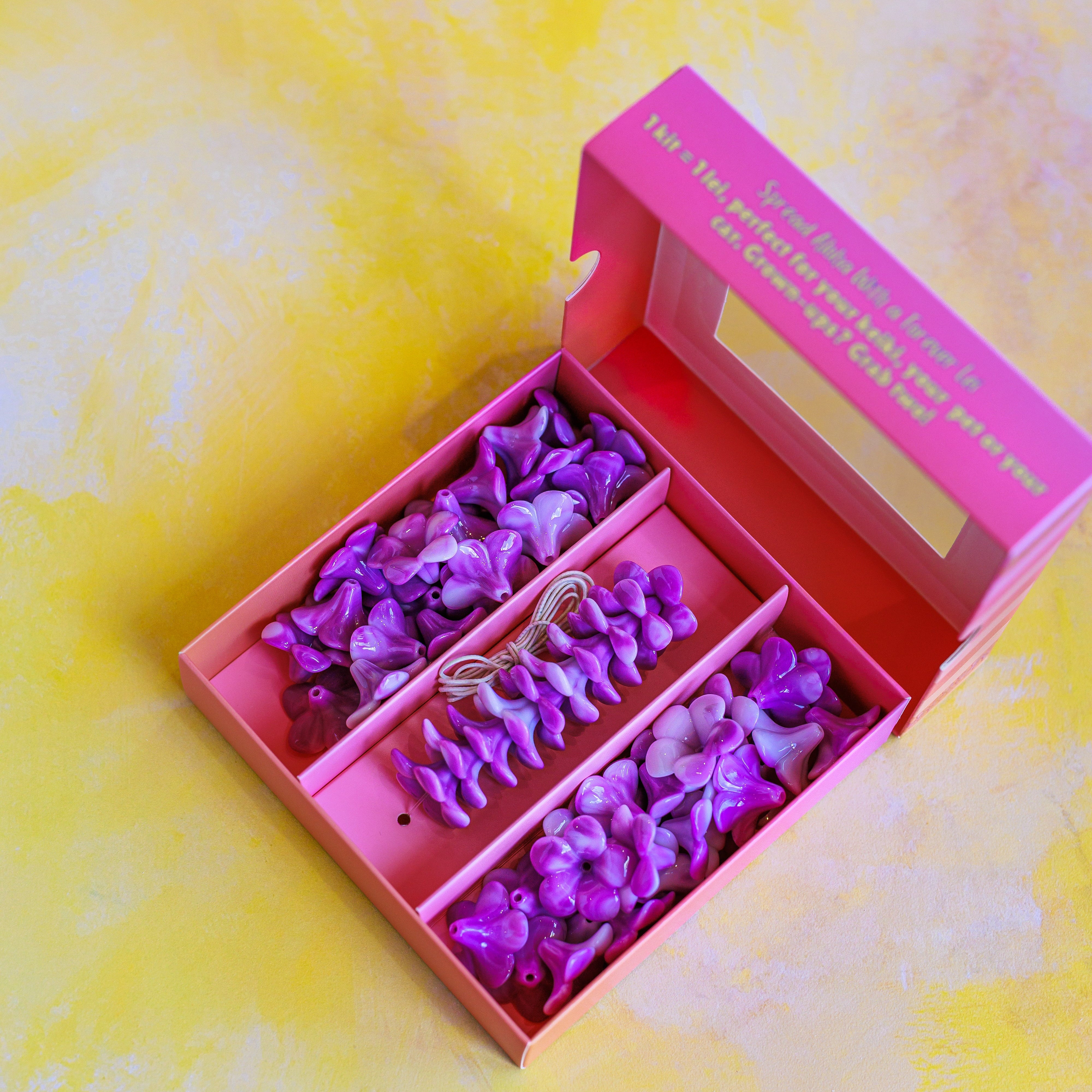 The OG Lei Kit™ - Plumeria Tie Dye Purple