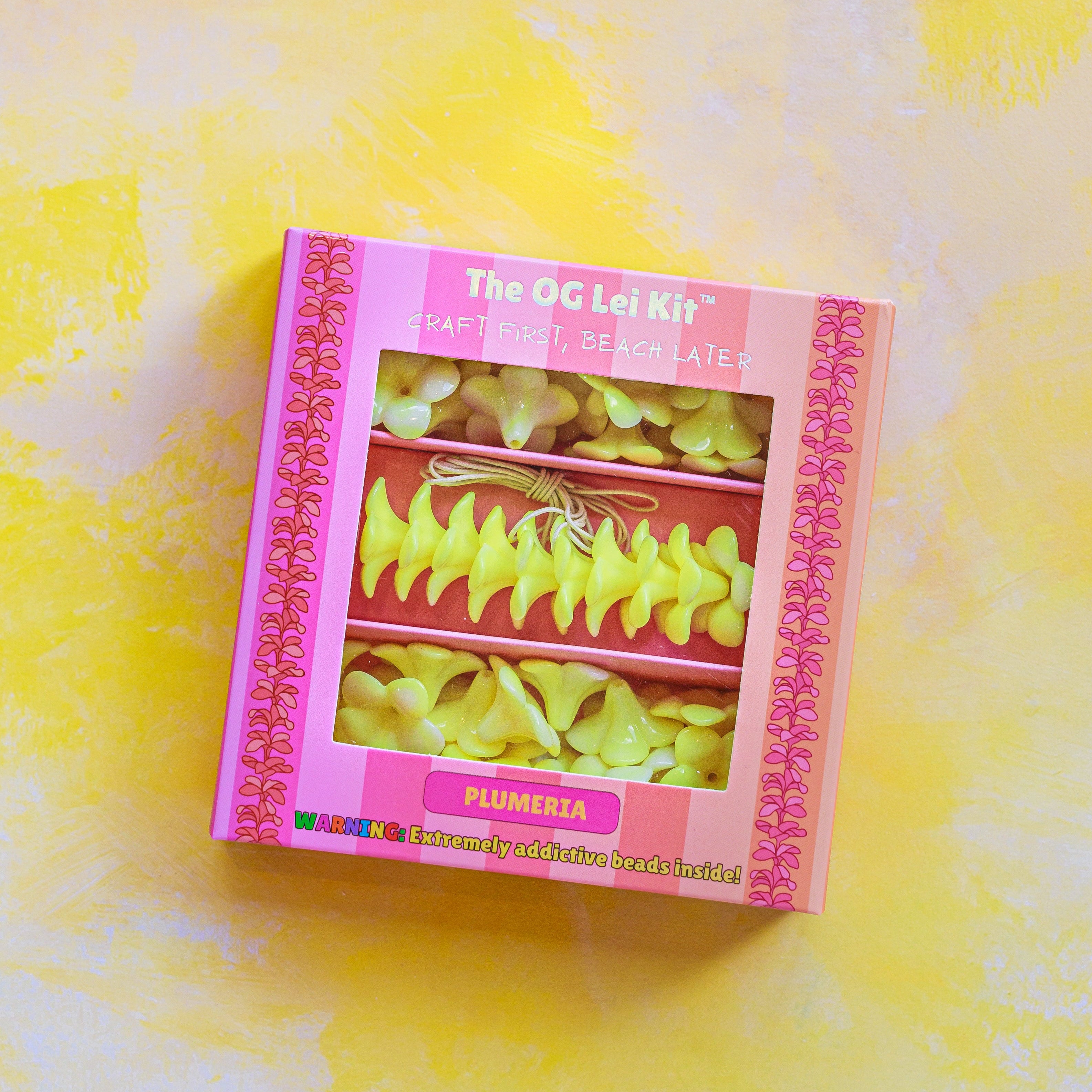 The OG Lei Kit™ - Plumeria Tie Dye Yellow
