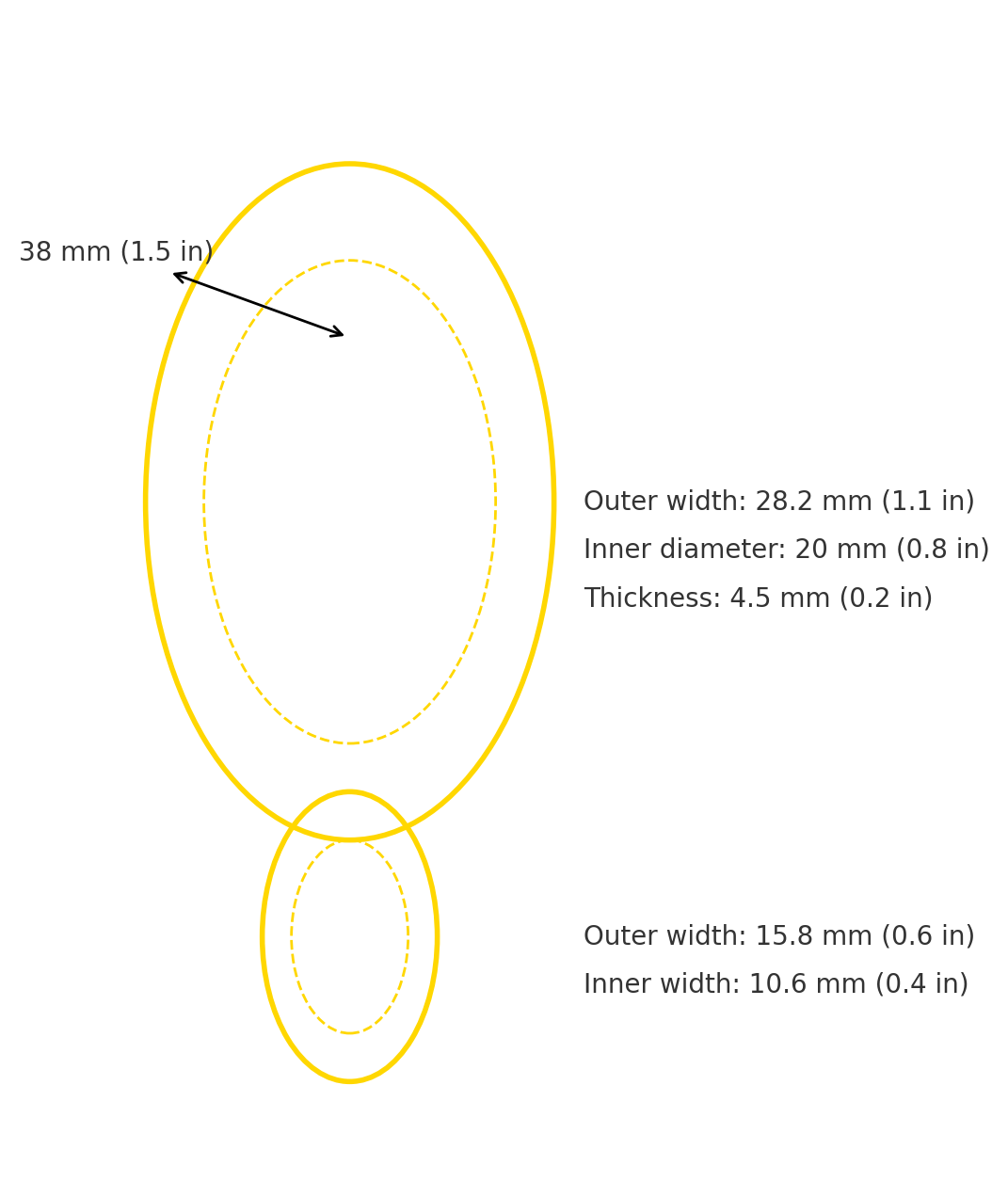 Cierre de anillo para bricolaje