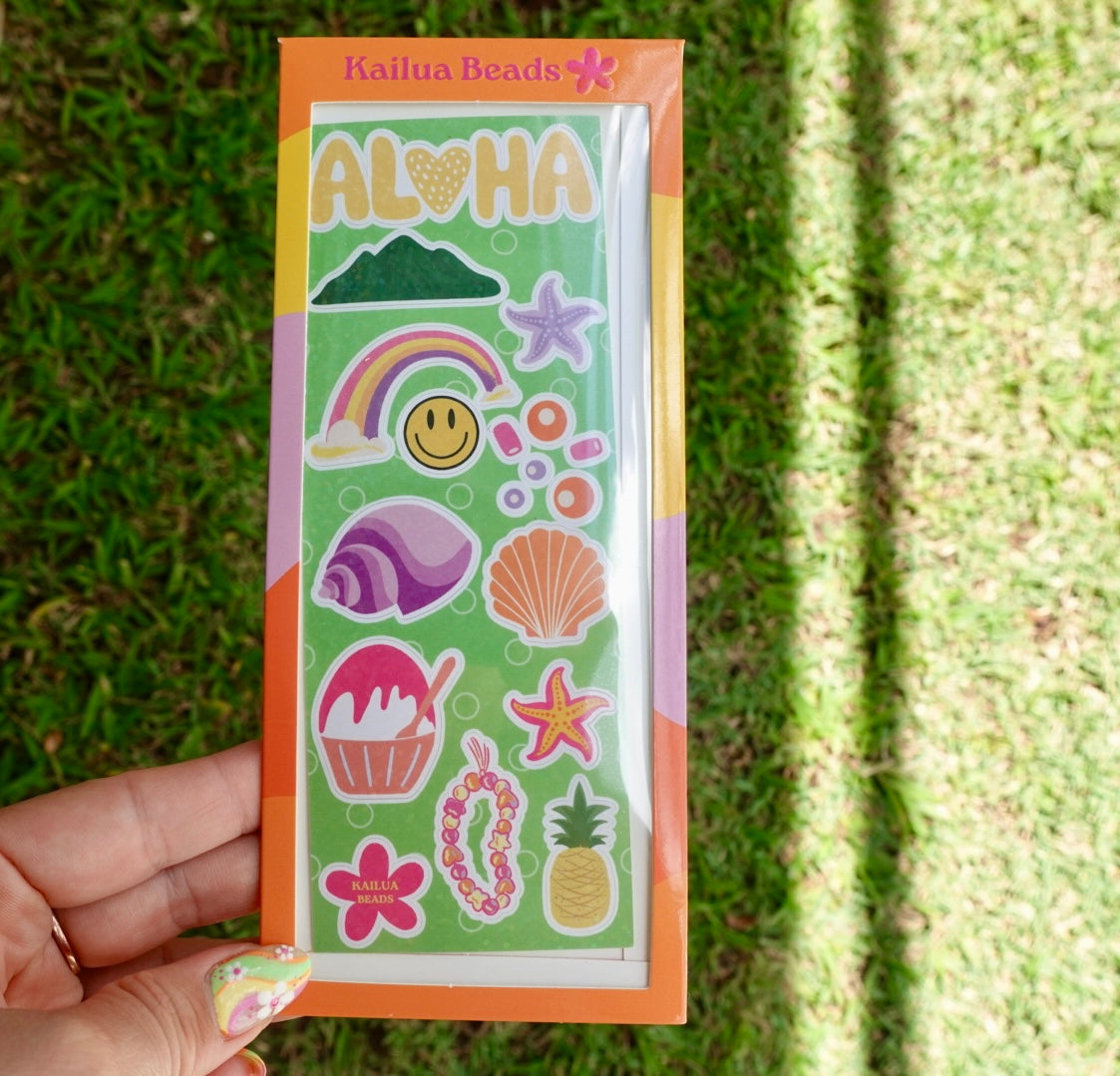 Holographic stickers.