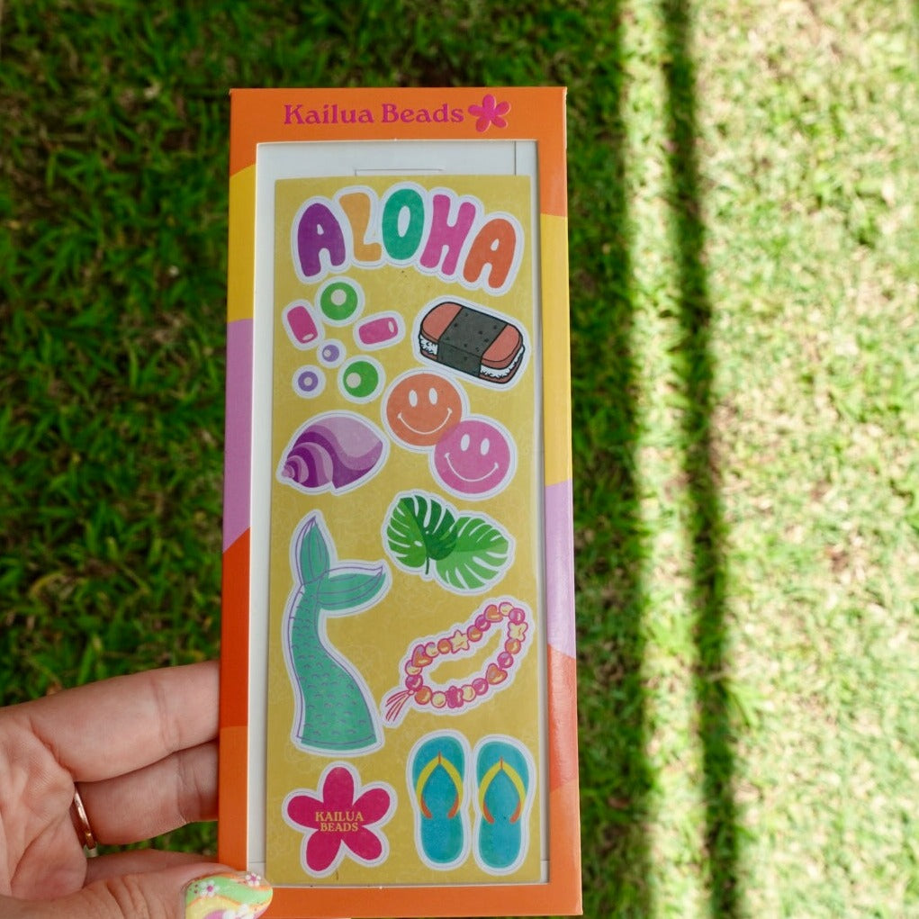 Holographic stickers.