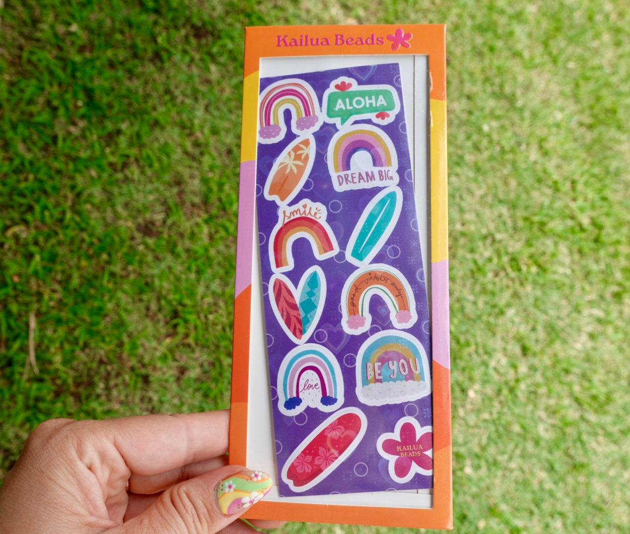 Holographic stickers.