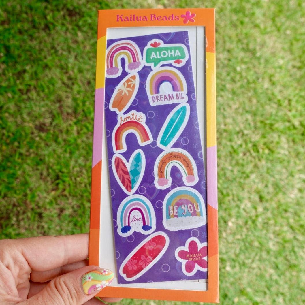 Holographic stickers.