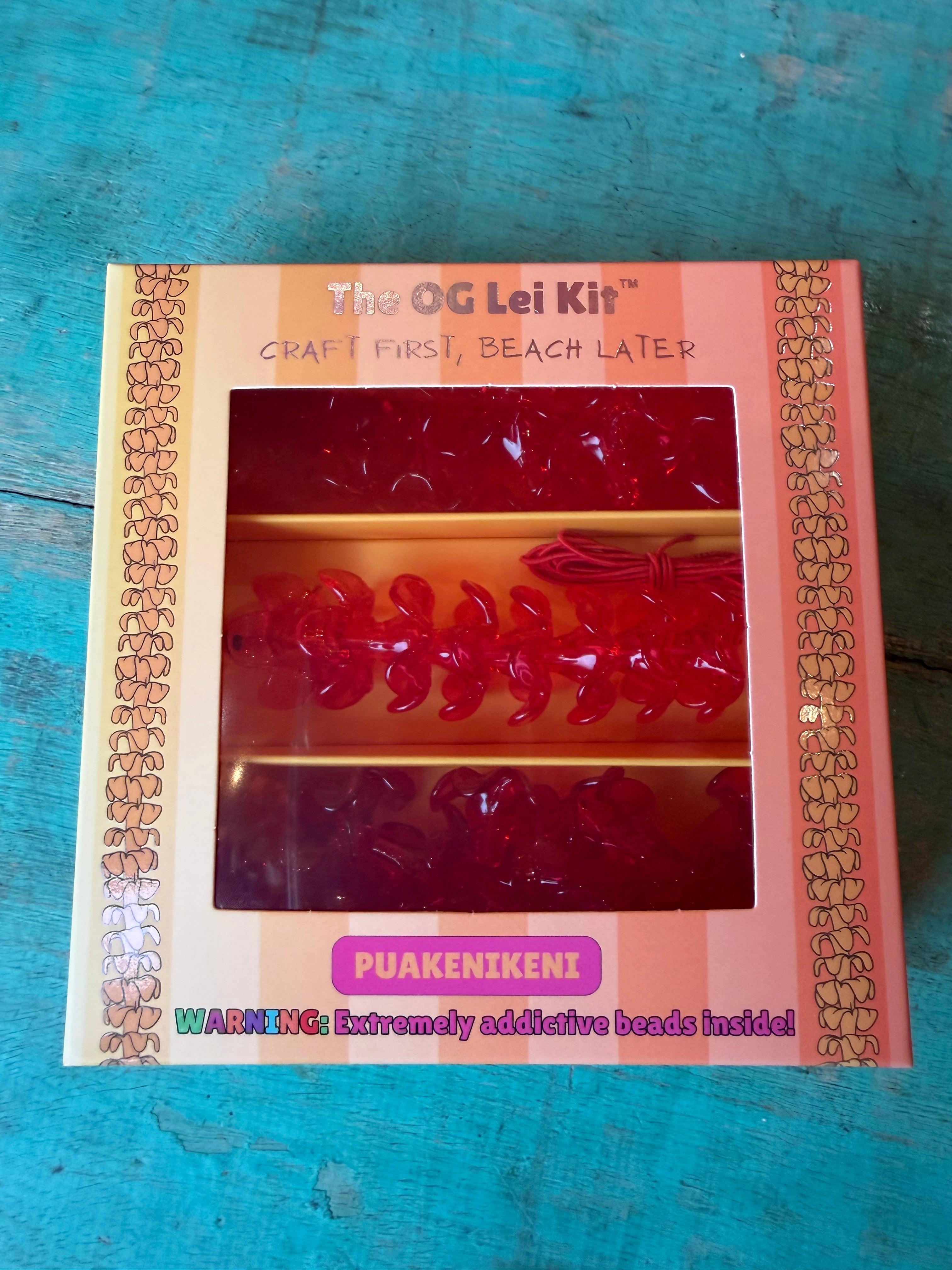 The OG Lei Kit™- Puakenikeni translucent Red