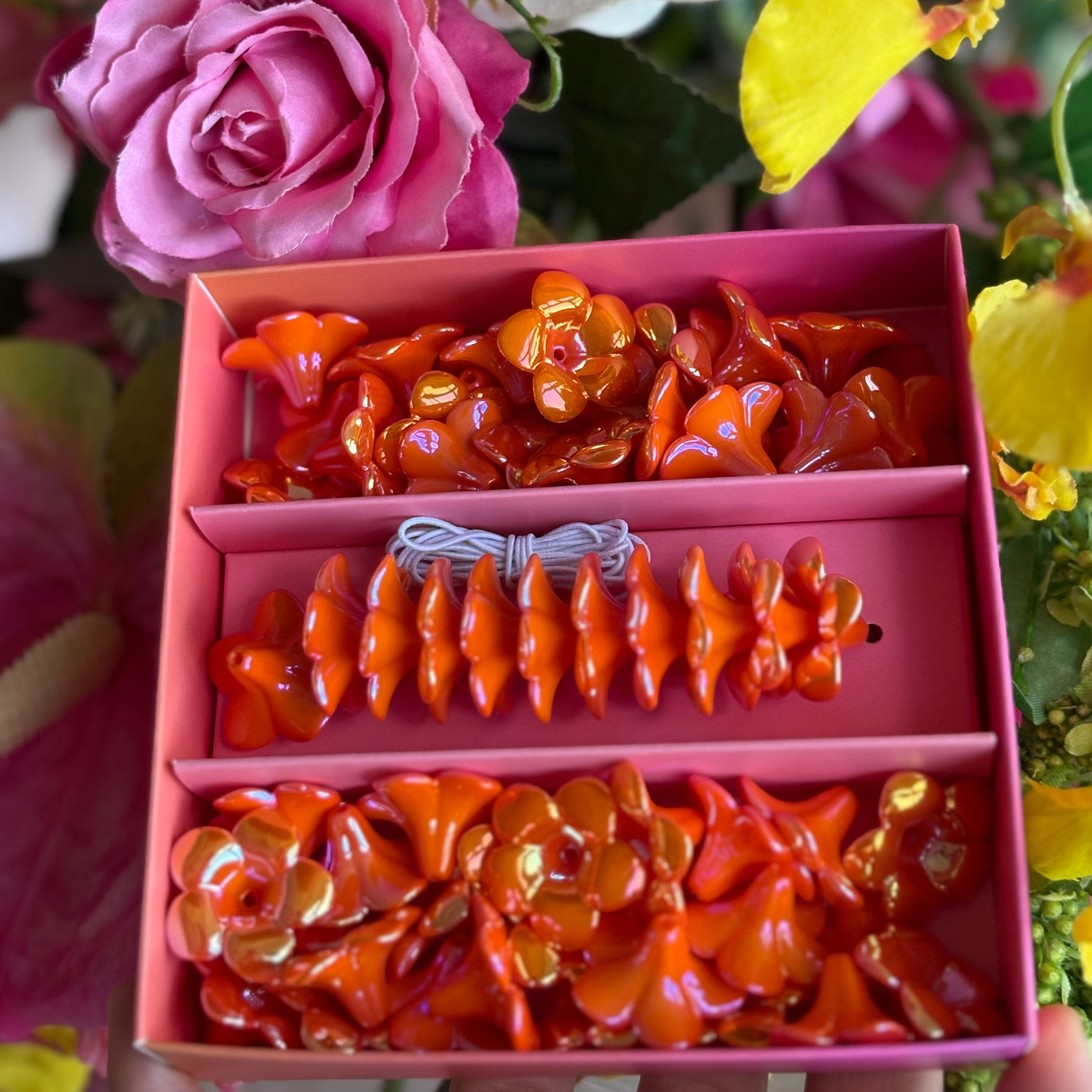 The OG Lei Kit™ - Plumeria Bright Orange