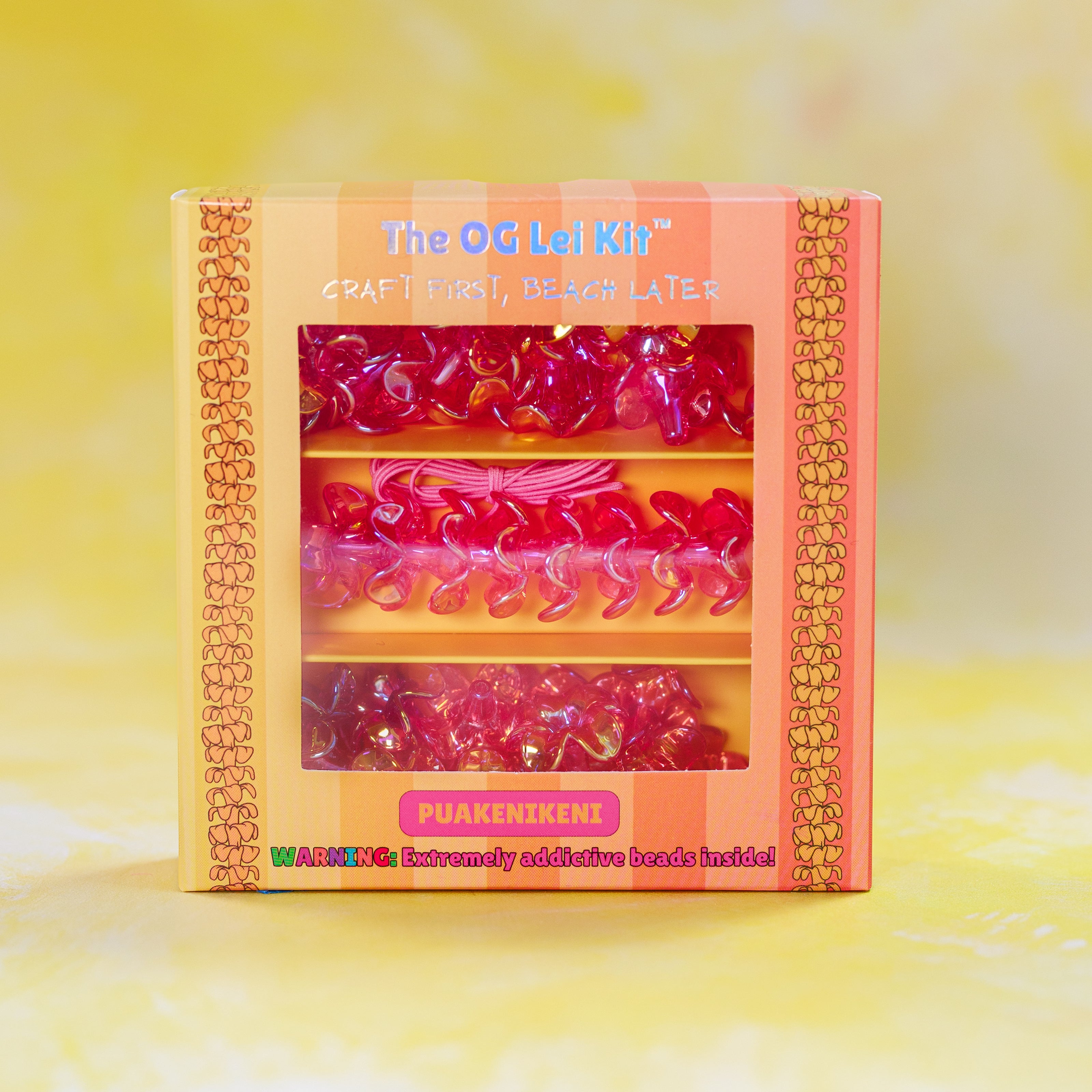 The OG Lei Kitâ„¢- Puakenikeni translucent Bright Pink