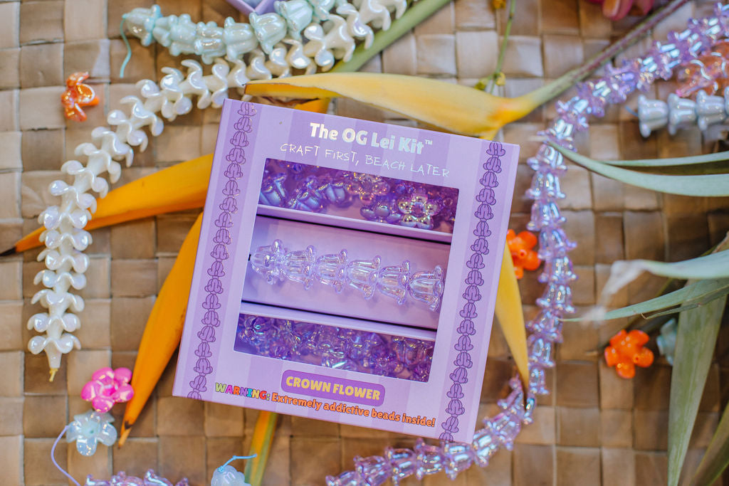 The OG Lei Kit™ – Crown Flower Translucent Purple