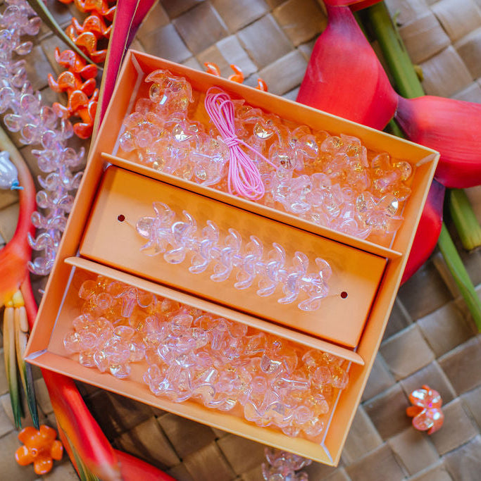 The OG Lei Kit™- Puakenikeni Translucent Pink