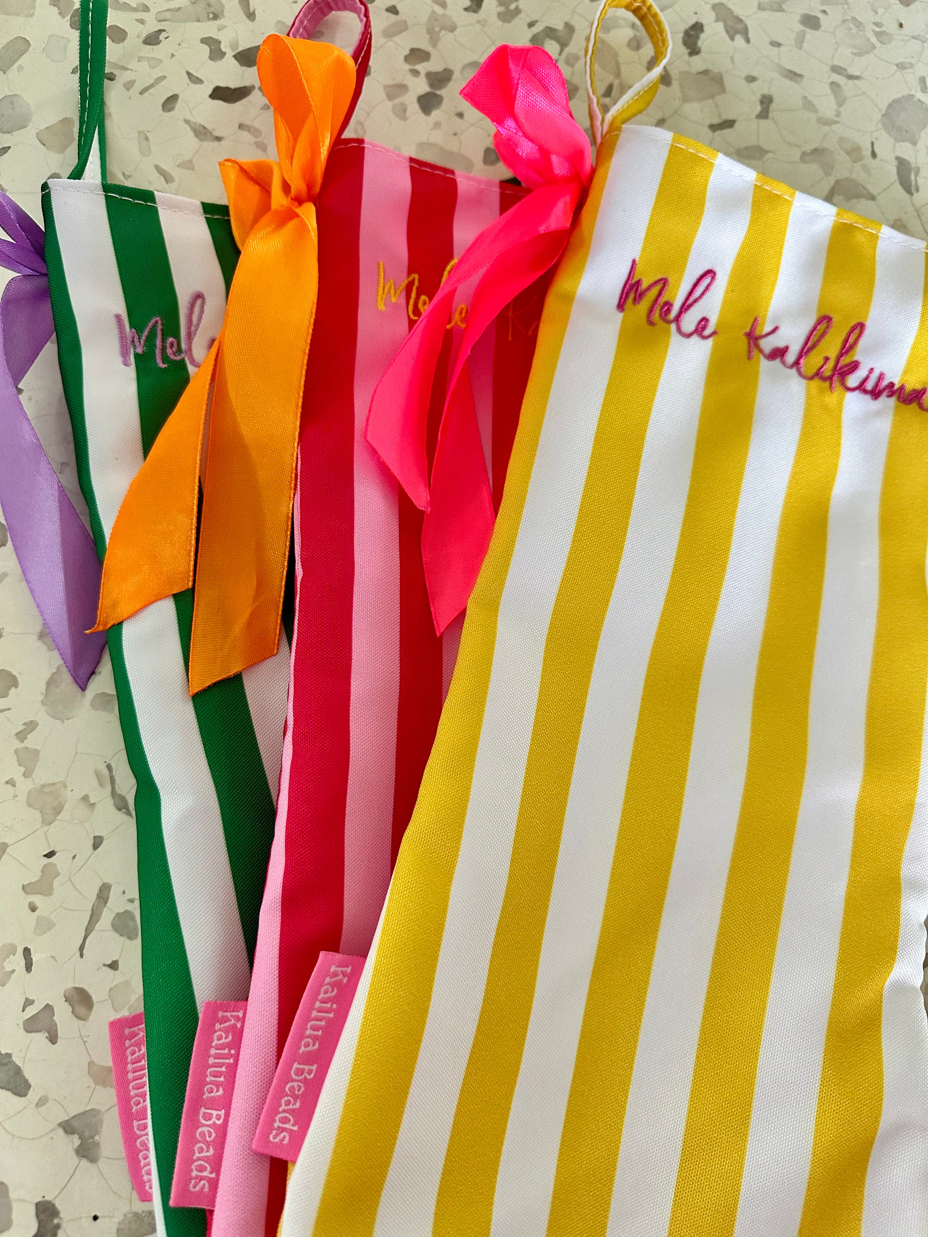 Mele Kalikimaka Bow Stocking