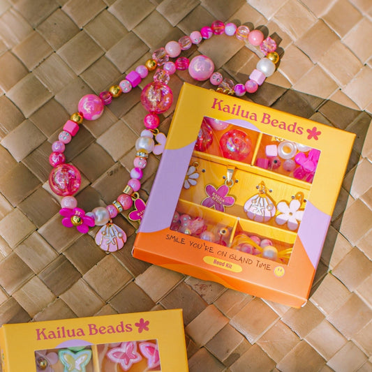 Create Pink Hibiscus Bead Kit